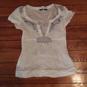 Eddie Bauer Embroidered top sz S.